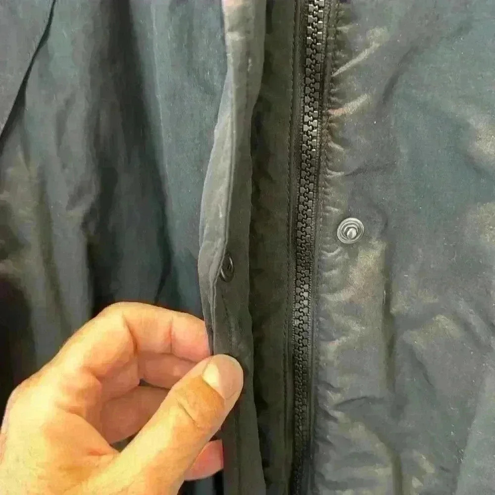 Eddie Bauer Black Zip up Jacket pockets size: Medium - Picture 4 of 9